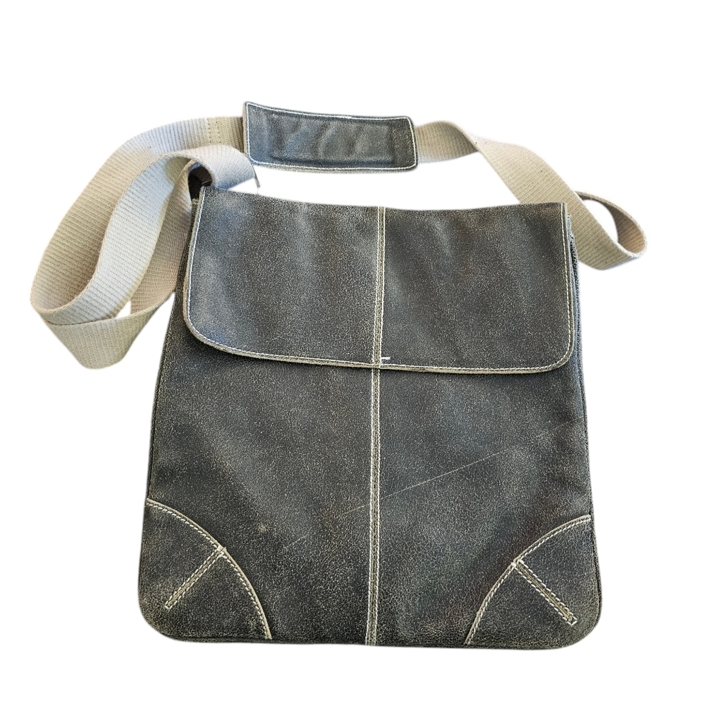 BOBO Waxed Suede Crossbody Bag